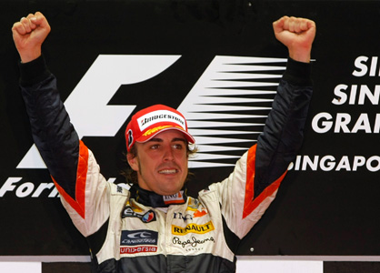ALONSO - VAINQUEUR DU GD PX DU JAPON 2008